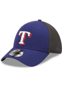 New Era Texas Rangers Mens Navy Blue Team Neo 39THIRTY Flex Hat