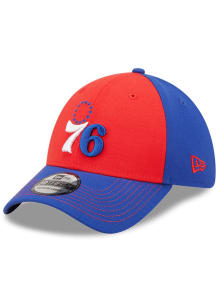 New Era Philadelphia 76ers Mens Red Classic 39THIRTY Flex Hat