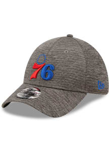 New Era Philadelphia 76ers Mens Grey Essential 39THIRTY Flex Hat