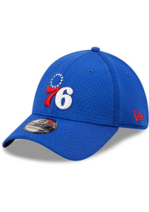 New Era Philadelphia 76ers Mens Blue Essential 39THIRTY Flex Hat