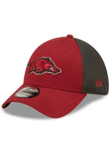 New Era Arkansas Razorbacks Mens Maroon Team Neo 39THIRTY Flex Hat