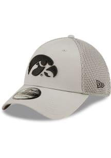 New Era Iowa Hawkeyes Mens Grey Team Neo 39THIRTY Flex Hat