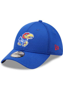 New Era Kansas Jayhawks Mens Blue Essential 39THIRTY Flex Hat