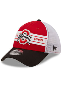 New Era Ohio State Buckeyes Mens Red Team Banded 39THIRTY Flex Hat