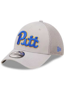 New Era Pitt Panthers Mens Grey Team Neo 39THIRTY Flex Hat