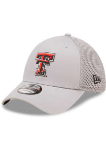 New Era Texas Tech Red Raiders Mens Grey Team Neo 39THIRTY Flex Hat