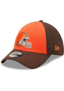 New Era Cleveland Browns Mens Orange Classic 39THIRTY Flex Hat