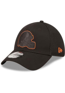 New Era Cleveland Browns Mens Black Team Neo 39THIRTY Flex Hat