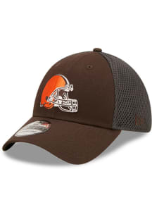 New Era Cleveland Browns Mens Brown Team Neo 39THIRTY Flex Hat