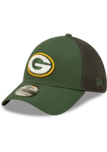 New Era Green Bay Packers Mens Green Team Neo 39THIRTY Flex Hat