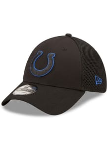 New Era Indianapolis Colts Mens Black Team Neo 39THIRTY Flex Hat