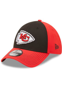 New Era Kansas City Chiefs Mens Black Classic 39THIRTY Flex Hat