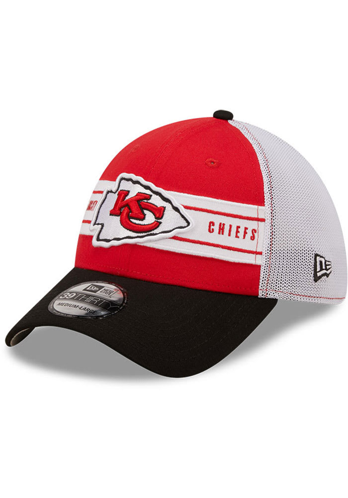 Men's New Era Black/Red Kansas City Chiefs Surge 39THIRTY Flex Hat