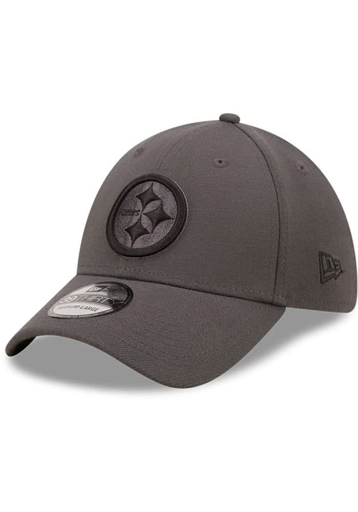 Men's New Era Black/Gold Pittsburgh Steelers Team Banded 39THIRTY Flex Hat