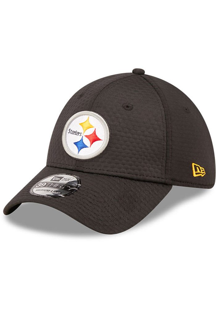 Pittsburgh Steelers Men's New Era 39THIRTY Team Neo Black Hat