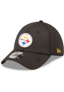New Era Pittsburgh Steelers Mens Black Essential 39THIRTY Flex Hat