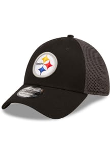 New Era Pittsburgh Steelers Mens Black Team Neo 39THIRTY Flex Hat