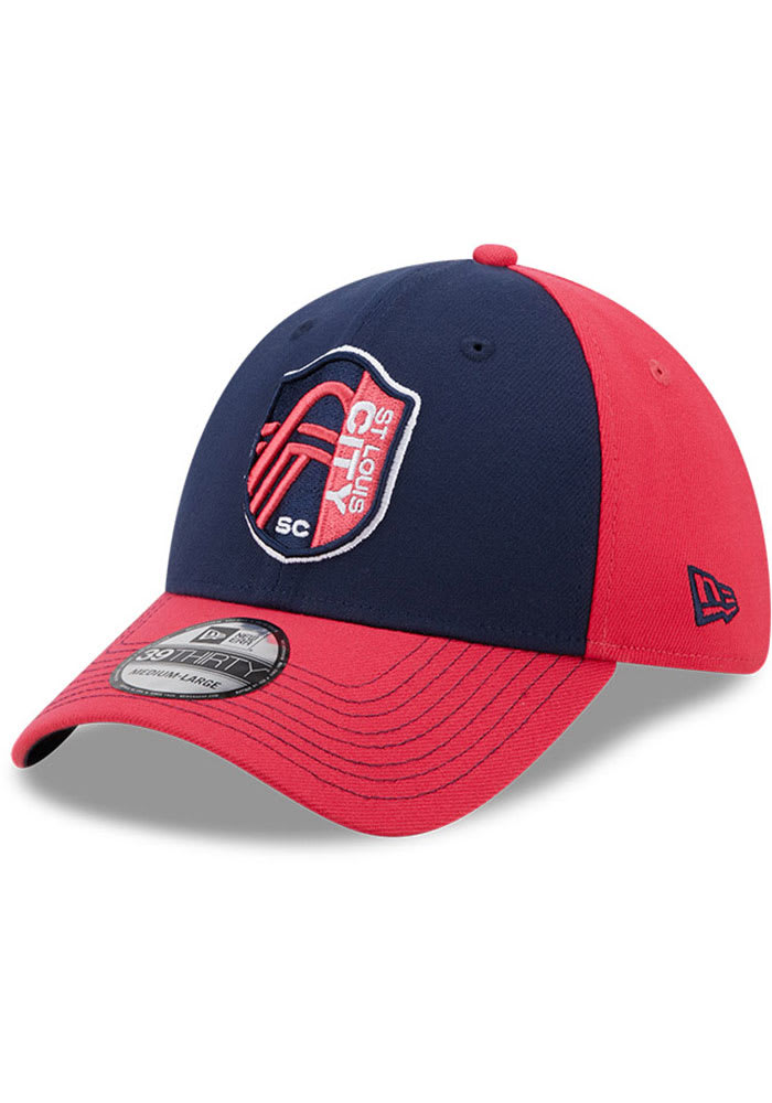 New Era St Louis City SC Red Team Classic 39THIRTY Flex Hat, Red, POLYESTER, Size S/M, Rally House