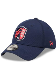 New Era St Louis City SC Mens Navy Blue Essential 39THIRTY Flex Hat