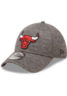 New Era Chicago Bulls Mens Grey Essential 39THIRTY Flex Hat