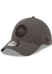 New Era Detroit Pistons Mens Grey Classic 39THIRTY Flex Hat