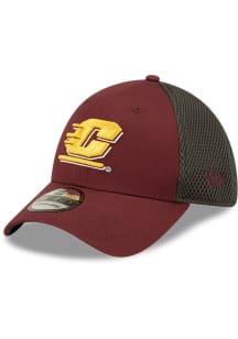 New Era Central Michigan Chippewas Mens Maroon Team Neo 39THIRTY Flex Hat