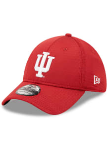 New Era Indiana Hoosiers Mens Red Essential 39THIRTY Flex Hat