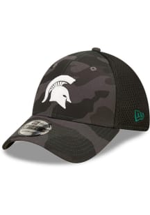 New Era Michigan State Spartans Mens Black Camo 39THIRTY Flex Hat