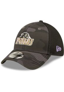 New Era Prairie View A&amp;M Panthers Mens Black Camo 39THIRTY Flex Hat