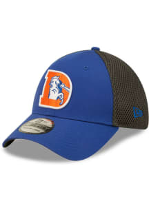 New Era Denver Broncos Mens Blue Team Neo 39THIRTY Flex Hat