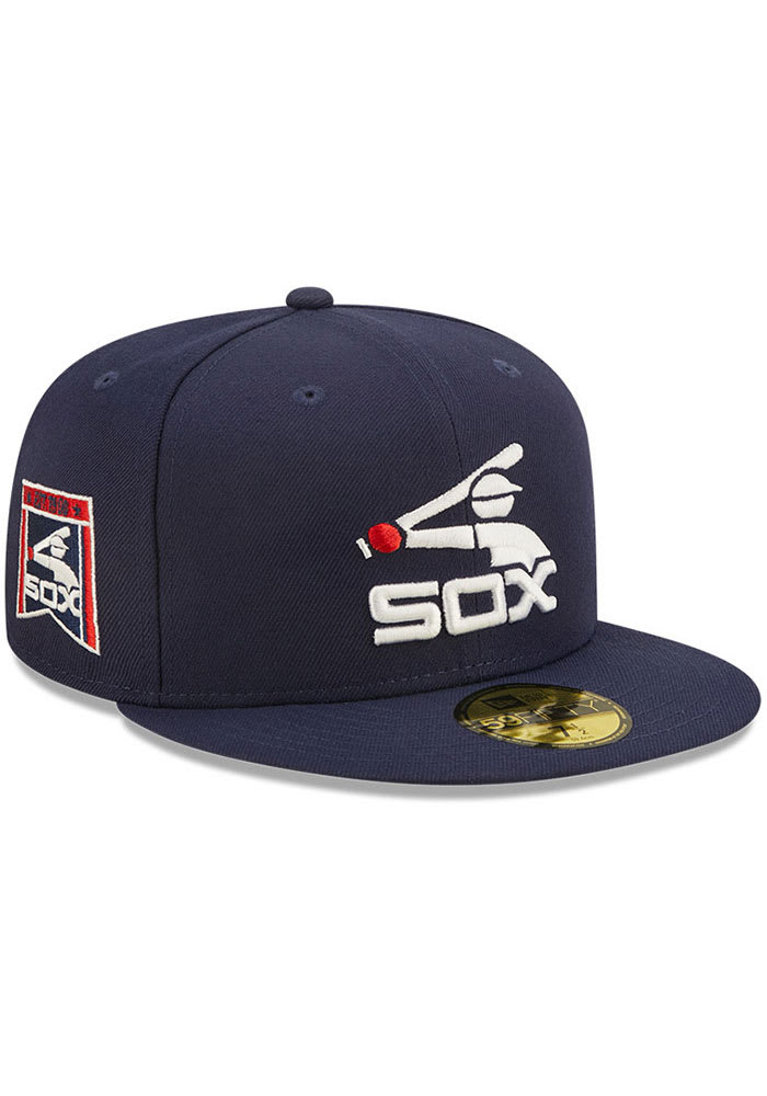 【海外限定】New Era LP59FIFTY MLB Chicago White Sox Navy Men's Chicago White Sox New Era White/Navy Optic 59FIFTY
