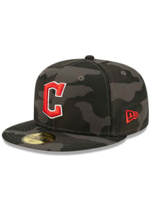 New Era Cleveland Guardians Mens Black Camo 59FIFTY Fitted Hat