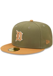 New Era Detroit Tigers Mens Olive 2T Color Pack 59FIFTY Fitted Hat