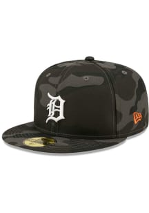 New Era Detroit Tigers Mens Black Camo 59FIFTY Fitted Hat