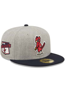 New Era St Louis Cardinals Mens Grey Heather Patch 59FIFTY Fitted Hat