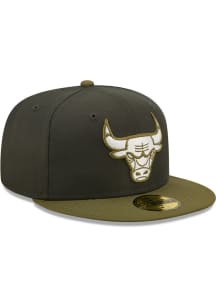 New Era Chicago Bulls Mens Green 2T Color Pack 59FIFTY Fitted Hat