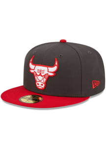 New Era Chicago Bulls Mens Grey 2T Color Pack 59FIFTY Fitted Hat