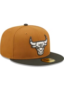 New Era Chicago Bulls Mens Tan 2T Color Pack 59FIFTY Fitted Hat
