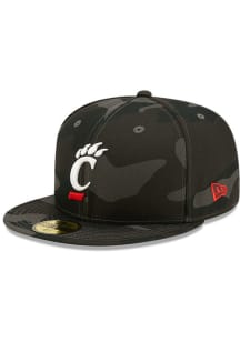 New Era Cincinnati Bearcats Mens Black Camo 59FIFTY Fitted Hat