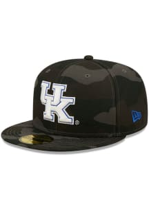 New Era Kentucky Wildcats Mens Black Camo 59FIFTY Fitted Hat