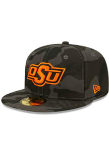 New Era Oklahoma State Cowboys Mens Black Camo 59FIFTY Fitted Hat
