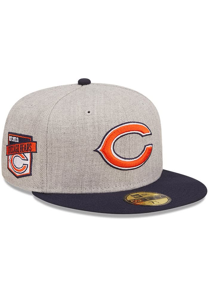 New Era, Accessories, New 59fifty New Era Chicago Bears Fitted Hat Size 7  Gray Heather Patch