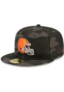 New Era Cleveland Browns Mens Black Camo 59FIFTY Fitted Hat