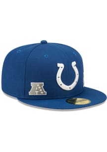 New Era Indianapolis Colts Mens Blue Identity 59FIFTY Fitted Hat