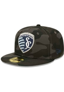 New Era Sporting Kansas City Mens Black Camo 59FIFTY Fitted Hat