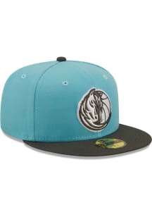 New Era Dallas Mavericks Mens Blue 2T Color Pack 59FIFTY Fitted Hat