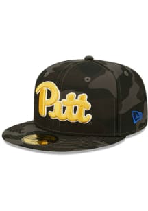 New Era Pitt Panthers Mens Black Camo 59FIFTY Fitted Hat