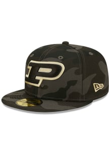 New Era Purdue Boilermakers Mens Black Camo 59FIFTY Fitted Hat