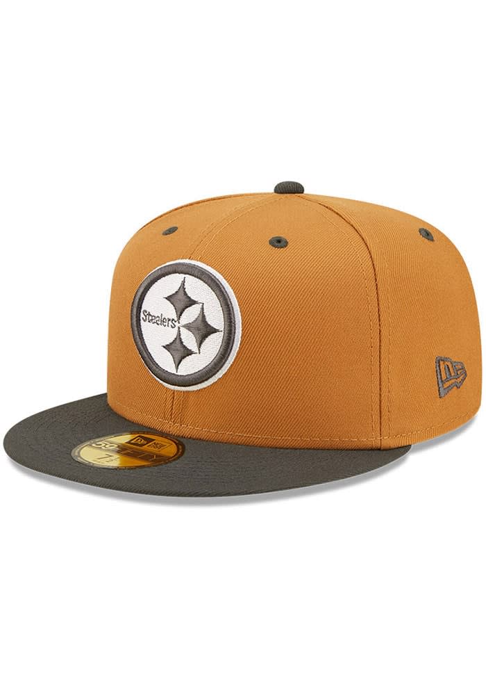 Men's New Era Black/Gold Pittsburgh Steelers Team Banded 39THIRTY Flex Hat