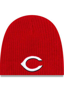 New Era Cincinnati Reds Mini Fan Baby Knit Hat - Red